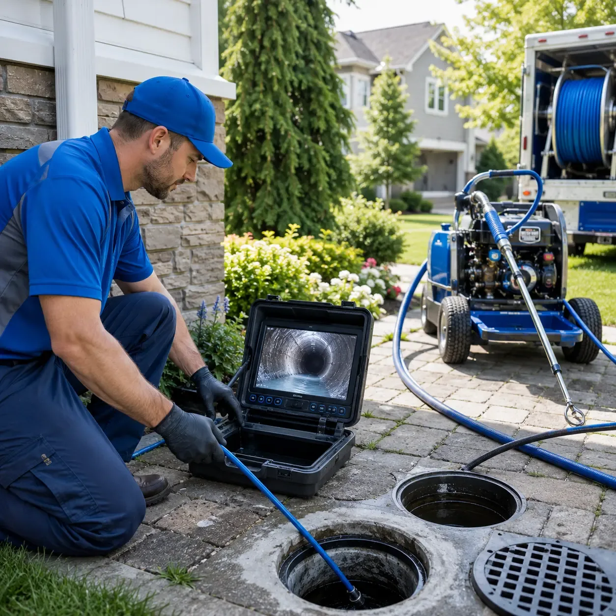 Outdoor drain cleaning professionals serving Lyman, ME