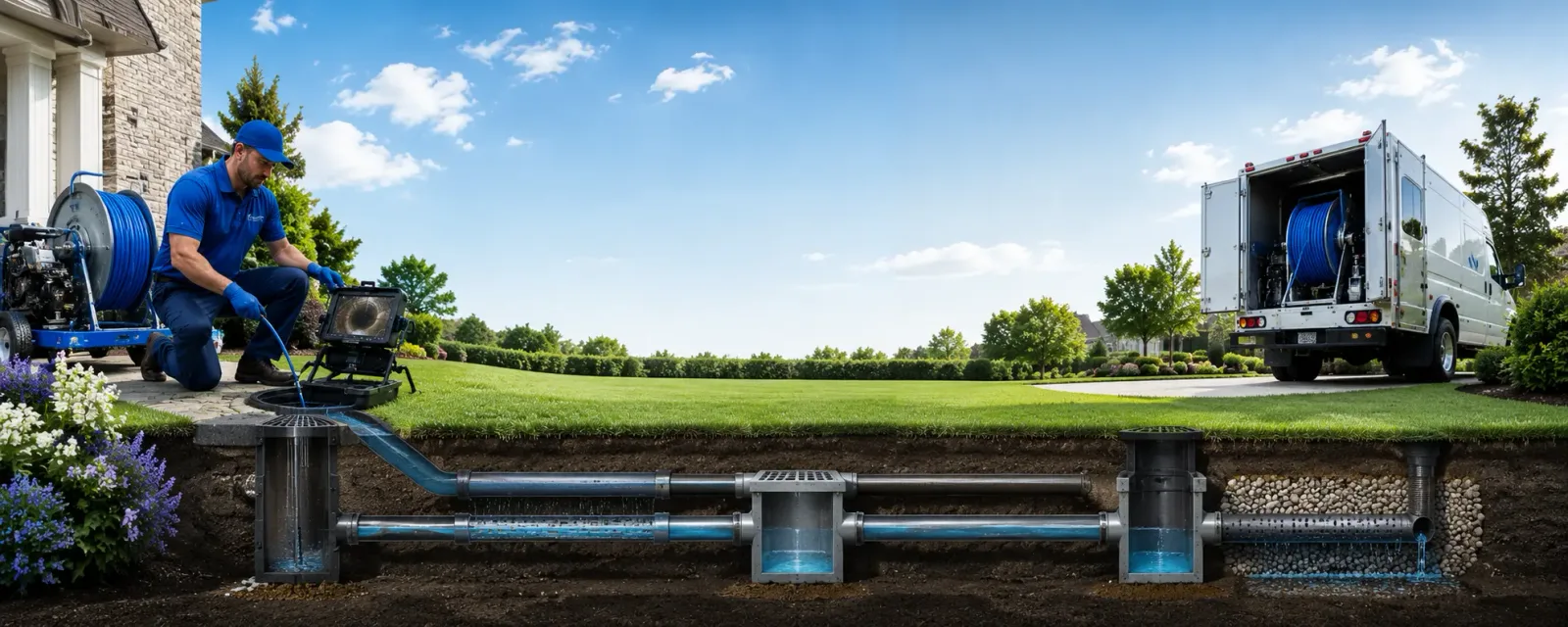 Outdoor drain cleaning information for Lyman, ME